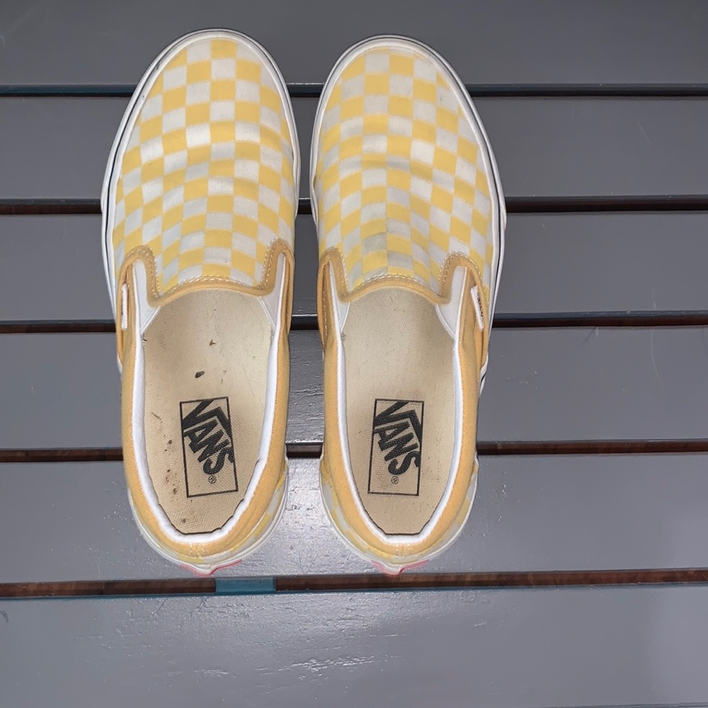 Slip on yellow vans